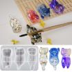 Cats Back Epoxy Resin Molds for Keychain Bag Pendant Pen Holder - 1