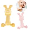 Bunny Baby Teether BPA Free Silicone Teether - Transparent - 2