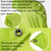 Naturehike 210T Plaid Outdoor Rain Poncho 3 In 1 Canopy - Green - 6
