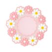High Temperature Resistant Daisy Coasters Insulation Mat, Pink Large - 1