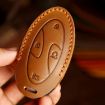 Handmade Hyundai Hallmo Car Key Bag - Brown (7 Keys) - 6