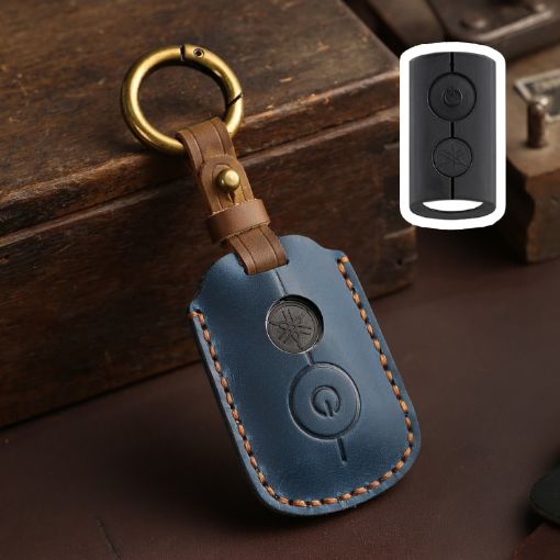 YAMAHA NMAX155/XMAX300/Aerox Key Cover - Blue (Not Hollowed) - 1