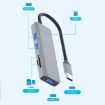USB-C Hub Converter with 3 USB 3.0 Ports + 2 Card Reader Slots - 5