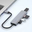 USB-C Hub Converter with 3 USB 3.0 Ports + 2 Card Reader Slots - 6
