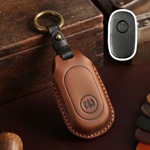 Sanyang Hallmo Motorcycle Remote Key Protective Case - Brown - 1
