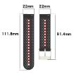 Suunto Race S Silicone Watch Band - White Black - 8