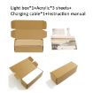 Wooden Acrylic Atmosphere Lightbox Night Light (Walnut) - 8