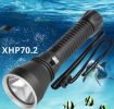 XHP70.2 Diving Flashlight 3000 Lumens IPX8 Waterproof Underwater 80m - Yellow - 2