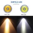 XHP70.2 Diving Flashlight 3000 Lumens IPX8 Waterproof Underwater 80m Yellow - 4