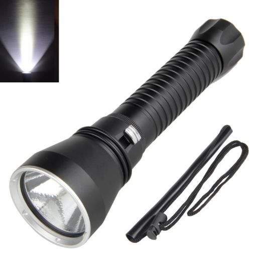 XHP70.2 Diving Flashlight 3000 Lumens IPX8 Waterproof Underwater 80m White Light - 1
