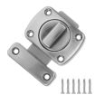 Stainless Steel Rotate Bolt Latch Anti-Theft Security Bathroom Door Lock - 1