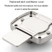 Stainless Steel Rotate Bolt Latch Anti-Theft Security Bathroom Door Lock - 6