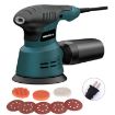 8pcs/Set US Plug Small Polishing Sandpaper Machine Electric Disc Sander - 1