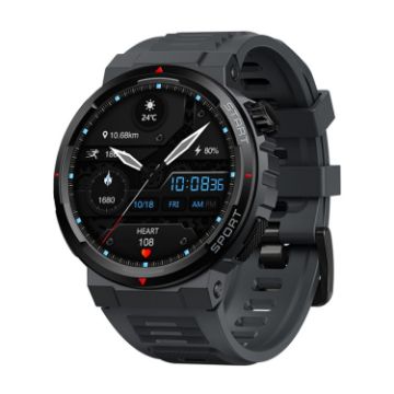Zeblaze Ares 3 Plus Smart Watch - 24H Health Monitoring - Lava Black - 1