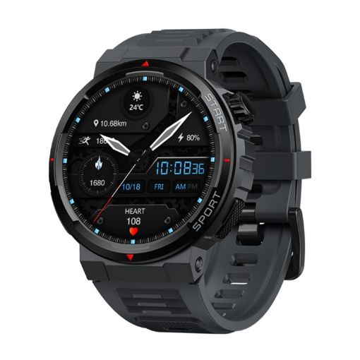 Zeblaze Ares 3 Plus Smart Watch - 24H Health Monitoring - Lava Black - 1
