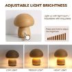 Mushroom Night Light Touch Control Dimmable Lamp - 5