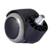 White M10 Screw Swivel Chair Wheels - Office Chair Casters - 4