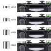 PS5 Gamepad Metal Buttons Set - 32pcs Mushroom Head Magnetic Base Cross Keys - 5