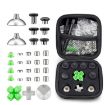 PS4 Gamepad Metal Buttons Set - 32pcs - Magnetic Base - Cross Keys - 1