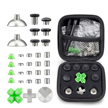 PS4 Gamepad Metal Buttons Set - 32pcs - Magnetic Base - Cross Keys - 1