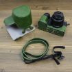 FUJIFILM X-S20 Full Body Leather Camera Case Bag with Strap - Green - 4