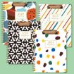 2025 Board Clip A4 English Notebook Coil Diary Planner - Abstract - 2