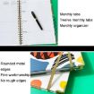 2025 Board Clip A4 English Notebook Coil Diary Planner - Mint Green - 6