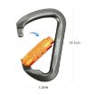 XINDA XD-8128 Outdoor Rock Climbing Carabiner - Automatic-Black - 3