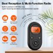 Mini Portable Rechargeable FM/AM Radio With Backlight - Black - 5