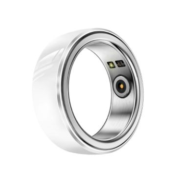 R8 SIZE 16 Smart Ring - Heart Rate/Blood Oxygen/Sleep - White - 1