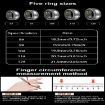 R18 SIZE 8 Smart Ring - Heart Rate/Blood Oxygen/Sleep - Black - 6