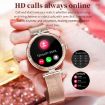 NX17 Pro Smart Watch - 1.19" AMOLED Screen, Silicone Strap - Gold - 6