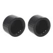 Harley Davidson Motorcycle Front Axle Wheel Covers - Black - 4