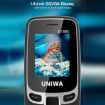 UNIWA E1805 1.77" SC6531E Dual SIM GSM Bluetooth Torch FM MP3 MP4 Black - 3