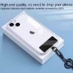Silver Rectangle Metal Phone Lanyard Gasket - Mobile Fixing - 7