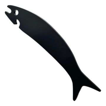 Acrylic Fish Shaped Oven Push Pull Rack - Black - 1