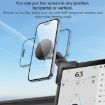 Yesido C212 Car Floating Screen Magnetic Phone Holder - Black - 9