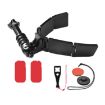 TUYU Motorcycle Helmet Chin Camera Mount Bracket - With 2 Stickers - 1