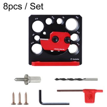 RUITOOL 8pcs Adjustable Drill Rounders Woodworking Tools - Red/Black - 1