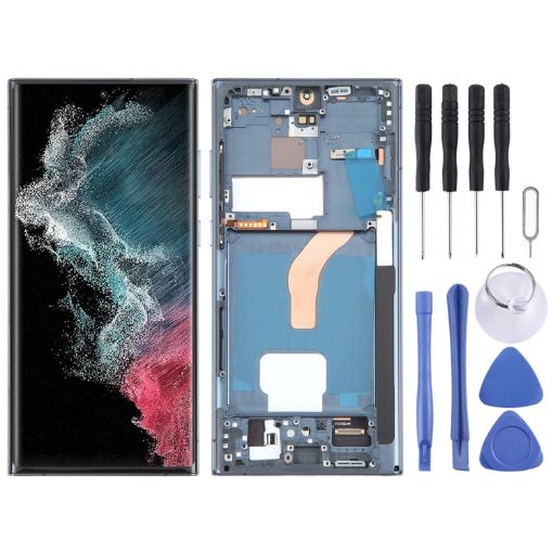 Samsung Galaxy S22 Ultra 5G SM-S908B EU Edition OLED LCD Screen Digitizer Green - 1