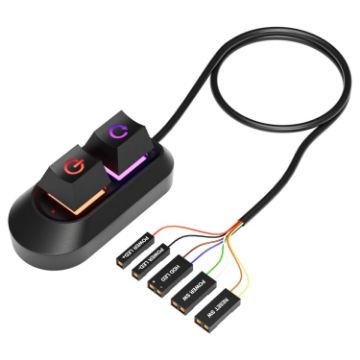 Desktop Computer External Switch Restart Button Power Extension Cable - 1