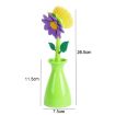 Green Flower Shaped Pot Brush - Kitchen Dishes Sink Stove Cleaning - 4