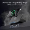 160W Multi Ports Charger with QI Wireless Charging - Black - 2