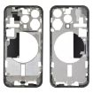 iPhone 15 Pro Middle Frame Bezel Plate + Side Keys + Card Tray - Black - 1