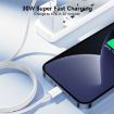 JOYROOM S-A45 30W USB-C to 8 Pin Fast Charge Data Cable 1m White - 8