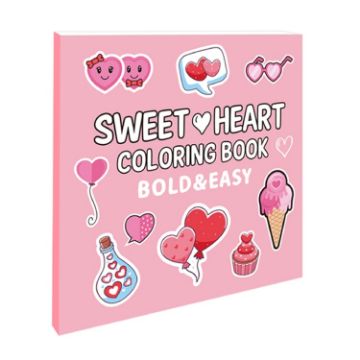 Cartoon Doodle Coloring Book for Kids 4+ - Sweet Heart Style - 1