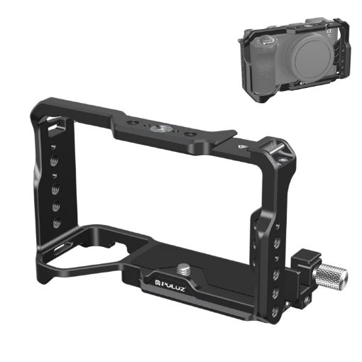 PULUZ Metal Camera Cage for Sony ILCE-A7CM2 - Black - 1