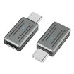 USB-C to 8 Pin PD Adapter - Fast Charging/Data Transfer - Gun Metal - 1