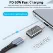 USB-C to 8 Pin PD Adapter - Fast Charging/Data Transfer - Gun Metal - 6