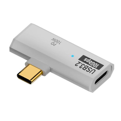 USB-C Male to Dual Type-C Female OTG Converter PD100W Charging Adapter - 1